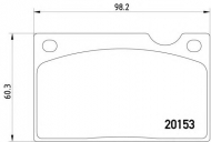 Комплект тормозных колодок HELLA 8DB 355 018-391