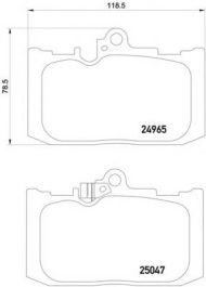Комплект тормозных колодок HELLA 8DB 355 019-851