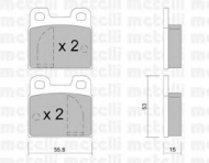 Комплект тормозных колодок METELLI 22-0009-0
