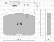 Комплект тормозных колодок METELLI 22-0011-0K