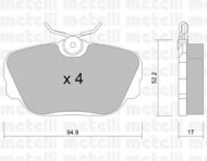 Комплект тормозных колодок METELLI 22-0042-0