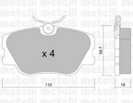 Комплект тормозных колодок METELLI 22-0061-0