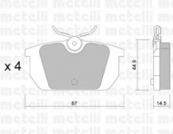 Комплект тормозных колодок METELLI 22-0064-0