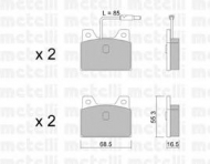 Комплект тормозных колодок METELLI 22-0084-0