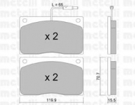 Комплект тормозных колодок METELLI 22-0089-1