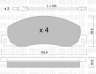 Комплект тормозных колодок METELLI 22-0098-0