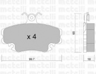Комплект тормозных колодок METELLI 22-0120-0