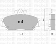 Комплект тормозных колодок METELLI 22-0121-0