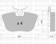 Комплект тормозных колодок METELLI 22-0150-0