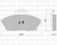 Комплект тормозных колодок METELLI 22-0174-1