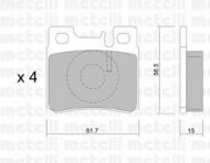 Комплект тормозных колодок METELLI 22-0203-0