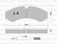 Комплект тормозных колодок METELLI 22-0212-0