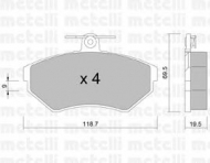 Комплект тормозных колодок METELLI 22-0215-0