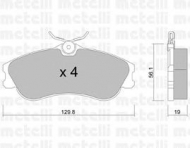 Комплект тормозных колодок METELLI 22-0217-1