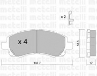 Комплект тормозных колодок METELLI 22-0295-0