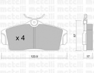 Комплект тормозных колодок METELLI 22-0305-0