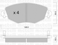 Комплект тормозных колодок METELLI 22-0318-0