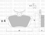 Комплект тормозных колодок METELLI 22-0347-0