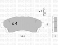 Комплект тормозных колодок METELLI 22-0395-0