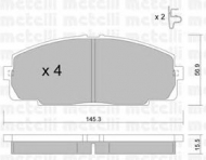 Комплект тормозных колодок METELLI 22-0434-0