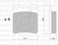 Комплект тормозных колодок METELLI 22-0567-0