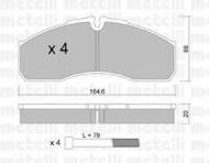 Комплект тормозных колодок METELLI 22-0578-0
