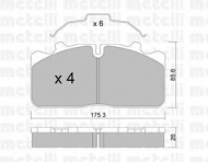 Комплект тормозных колодок METELLI 22-0582-0