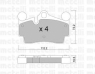 Комплект тормозных колодок METELLI 22-0655-0