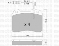 Комплект тормозных колодок METELLI 22-0667-1K