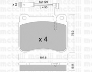 Комплект тормозных колодок METELLI 22-0668-0K