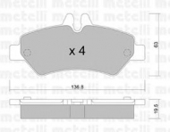 Комплект тормозных колодок METELLI 22-0672-0