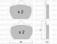 Комплект тормозных колодок METELLI 22-0678-0