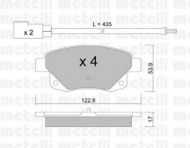 Комплект тормозных колодок METELLI 22-0681-0