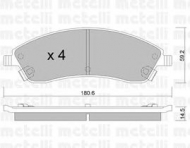 Комплект тормозных колодок METELLI 22-0699-0