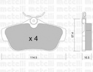 Комплект тормозных колодок METELLI 22-0712-0