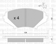Комплект тормозных колодок METELLI 22-0732-0
