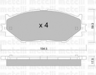 Комплект тормозных колодок METELLI 22-0760-0