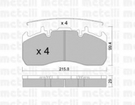 Комплект тормозных колодок METELLI 22-0808-0