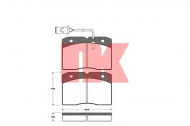 Комплект тормозных колодок NK 222343