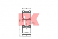 Комплект тормозных колодок NK 223326