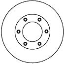 Тормозной диск MAPCO 15581