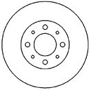 Тормозной диск MAPCO 15974