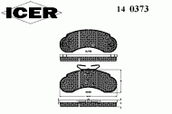 Комплект тормозных колодок ICER 140373