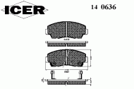 Комплект тормозных колодок ICER 140636