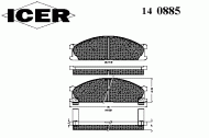 Комплект тормозных колодок ICER 140885