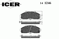 Комплект тормозных колодок ICER 141246