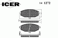 Комплект тормозных колодок ICER 141272