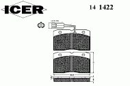 Комплект тормозных колодок ICER 141422