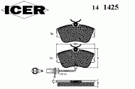 Комплект тормозных колодок ICER 141425