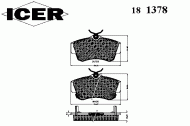 Комплект тормозных колодок ICER 181378